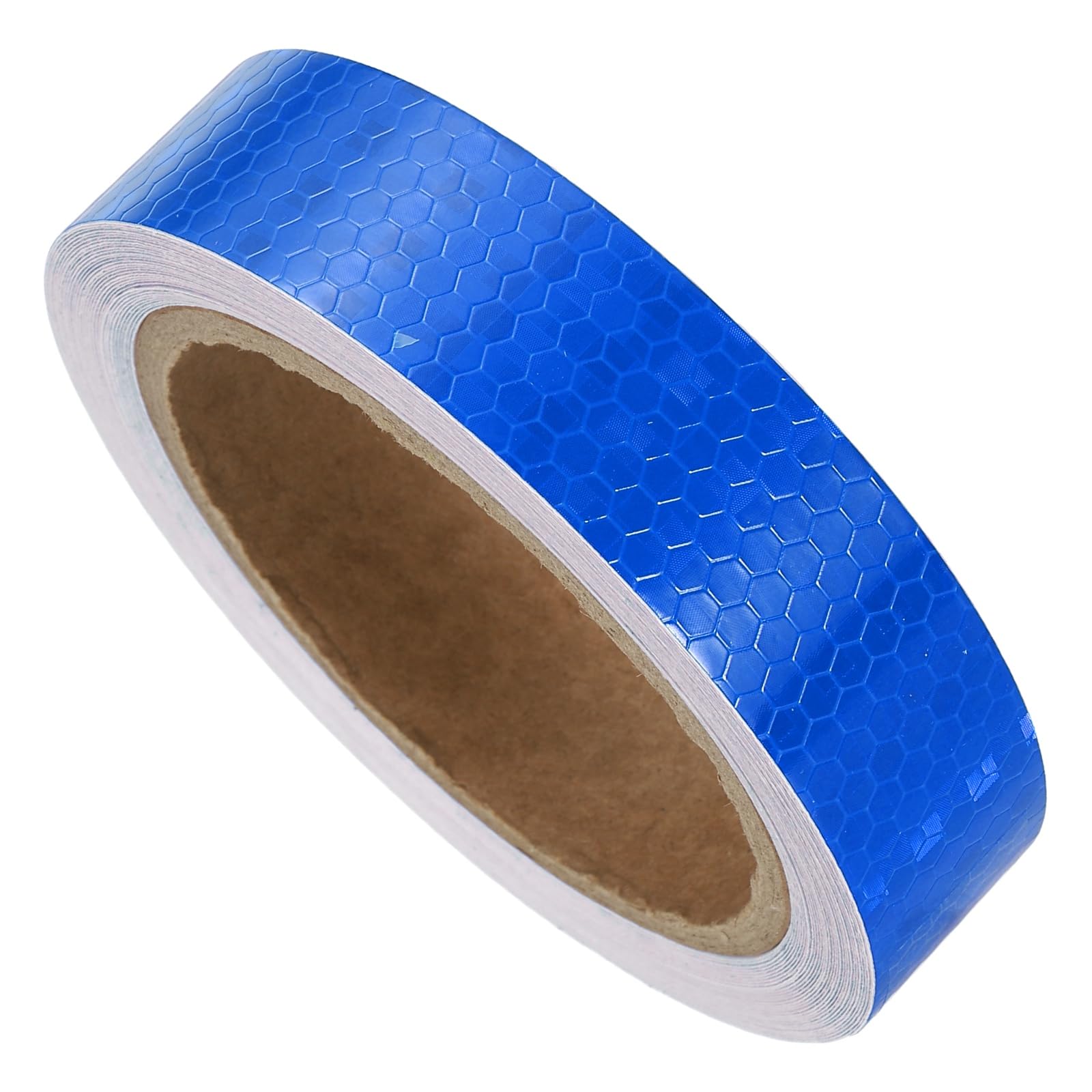 YELARXI Reflective Tape PVC Strong Adhesive Safety Warning Reflector Tape, 33 Feet x 1 Inch Outdoor Waterproof Conspicuity Fit for Trailers Trucks Vehicles Bikes (Blue)