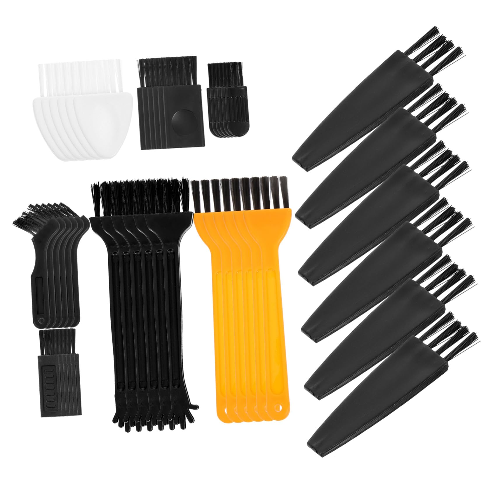 ARTSEWPLY 48Pcs Razor Cleaning Brushes for Hair Clippers and Shavers Small Gap Cleaning Brushes for Precision Grooming Includes Styles with Brushes Each