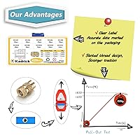 Vista 4 de Kadrick - Kit de surtido de 420 piezas de insertos roscados M3 M4 M5 para componentes de impresión 3D, tuercas moleteadas de latón métrico, inserto