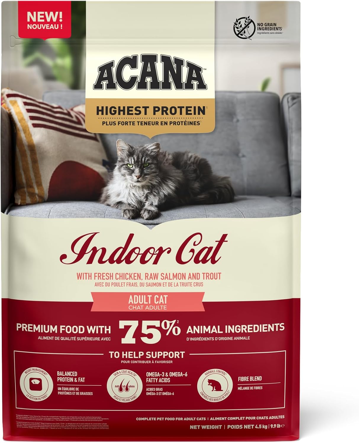 ACANA アカナ インドアエントリーキャッ4.5kg×2袋 NEW アカナ インドア