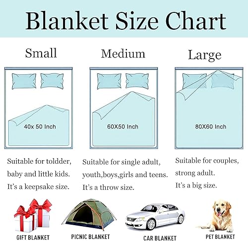 Miniatura 7 de Manta de nutrias marinas súper suave y cálida de franela para niños, niñas, niños y adultos, 50 x 40 pulgadas