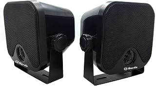 Herdio 4 Inch Heavy Duty Waterproof Marine Speakers for Boat ATV UTV Golf Cart - 100W Pair IP66 Surface Mount Outdoor Audio