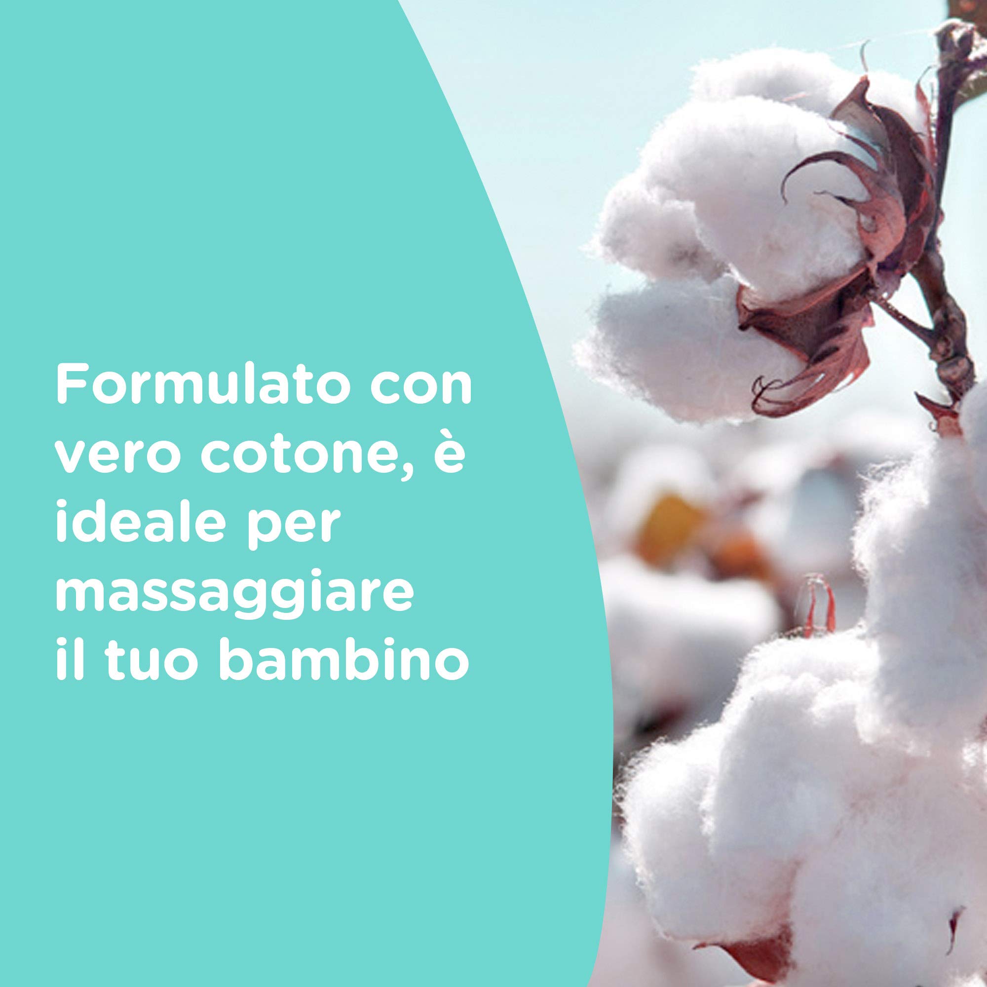 Johnson's Baby Olio Cottontouch, Olio corpo idratante per pelli sensibili e delicate, Olio neonato con vero cotone per il massaggio quotidiano, Olio Johnson's Baby Oil per bambini e adulti, 300 ml