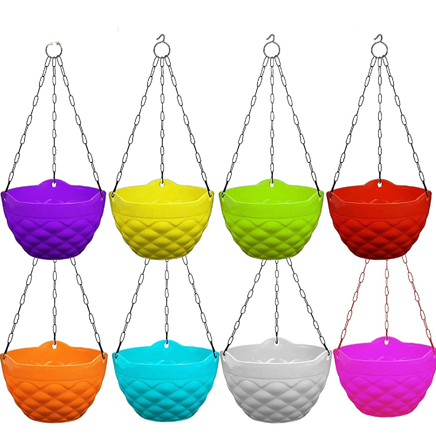 UGANIO PLANT ` Hanging Planter Gamla Pot (Multicolour, Pack of 6) (B08X282RRV) Amazon Price History, Amazon Price Tracker