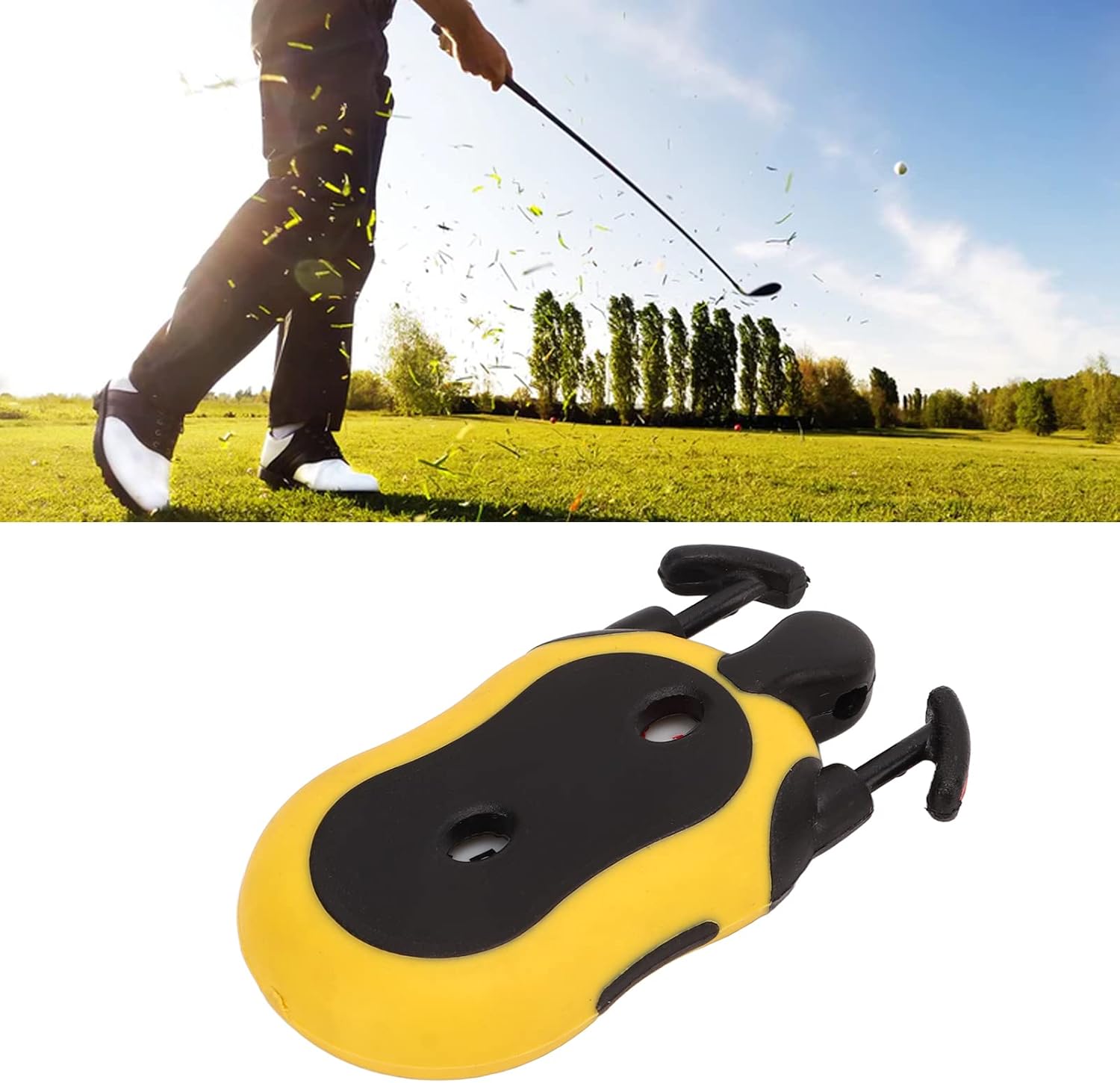 Golf Score, Counter Plastic Dual Digits Score Tracker Portable with Key Chain Practice Matches