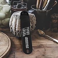 Vista 8 de Adjustable Sliding Measuring Spoon Set, Black Plastic Seasoning Spoons for Baking and Cooking, 2pcs Kitchen Accessory for Accurate Powder and Spice