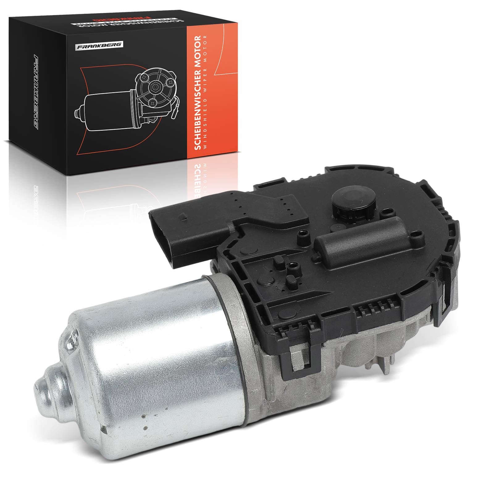 Frankberg Wischermotor für gleichlaufende Wischerarme Vorne Kompatibel mit C.a.d.d.y III MPV 2CB 2CJ 2KB 2KJ T.o.u.r.a.n 1T1 1T2 Replace# 2K1955119B