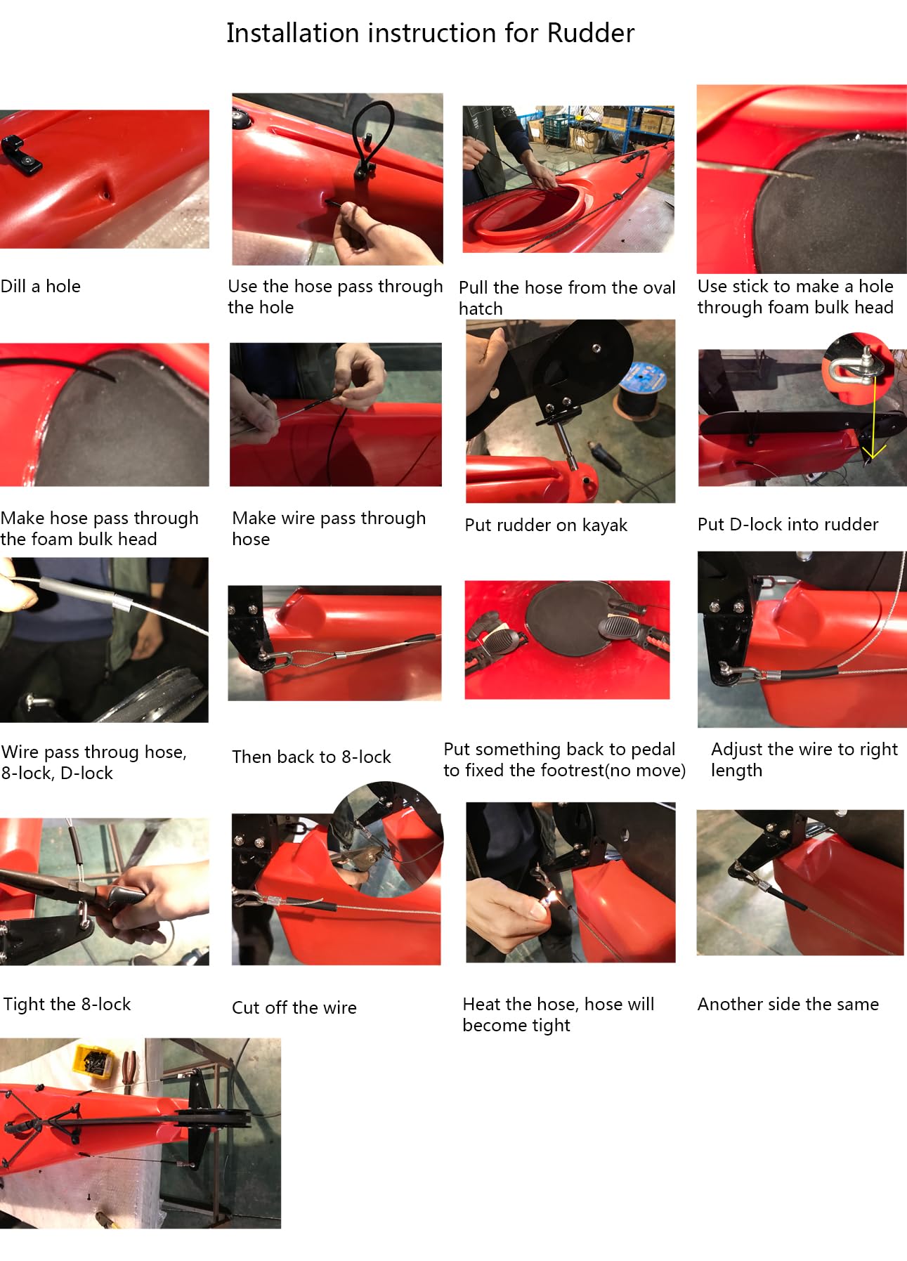 Snapklik.com : Kayak Tail Rudder Plastic Canoe Tail Rudder Tail Vane ...