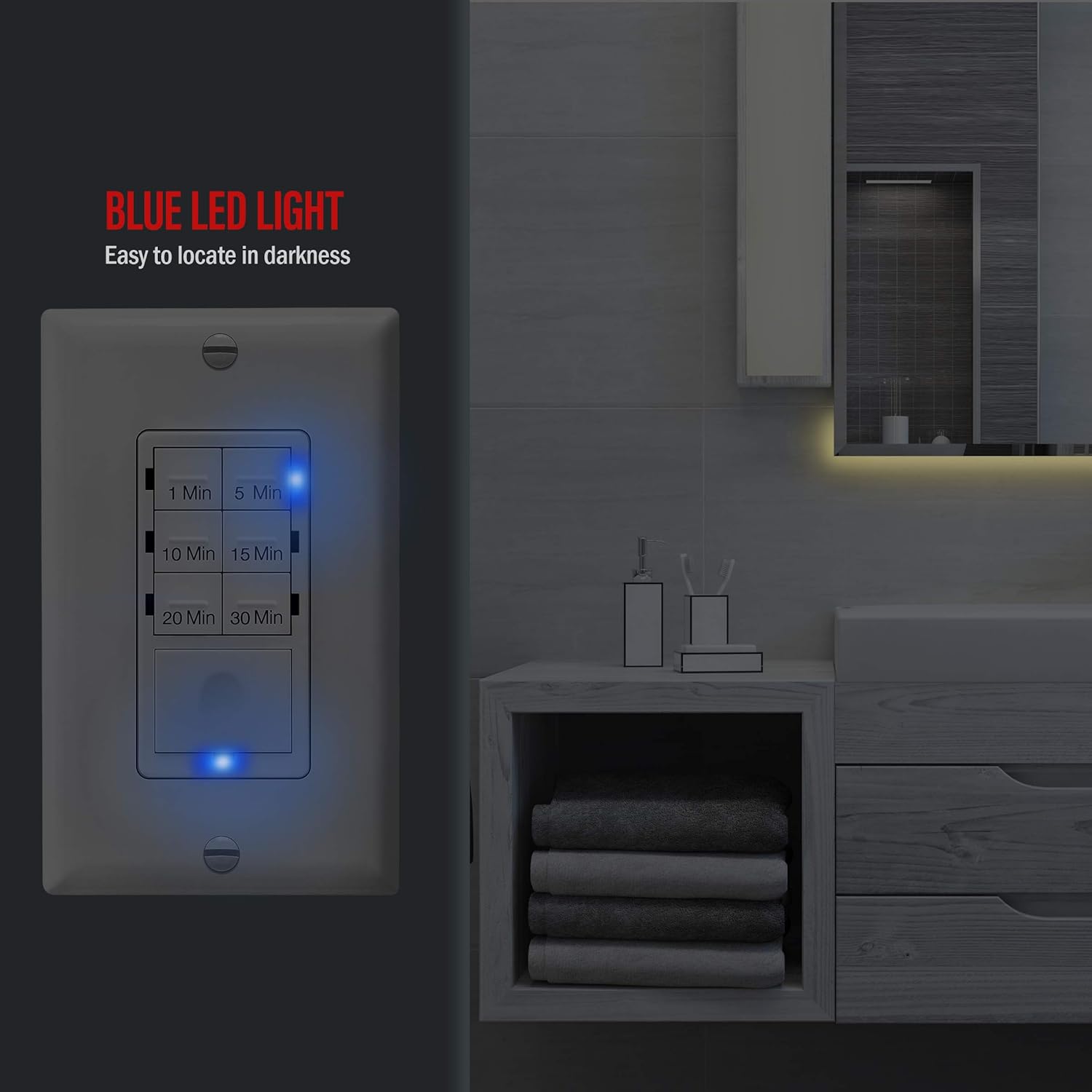 Authеntіс Crаzу Dеаlѕ ENERLITES Countdown Timer Switch for bathroom fans and household lights, 1-5-10-15-20-30 Min Settings with Manual Override, Always On Blue LED, Neutral Wire Required, UL Listed, HET06A-R-W, White Flаѕh Dеаlѕ - 80% оƒƒ ENERLITES Countdown Timer Switch for bathroom fans and household lights, 1-5-10-15-20-30 Min Settings with Manual Override, Always On Blue LED, Neutral Wire Required, UL Listed, HET06A-R-W, White