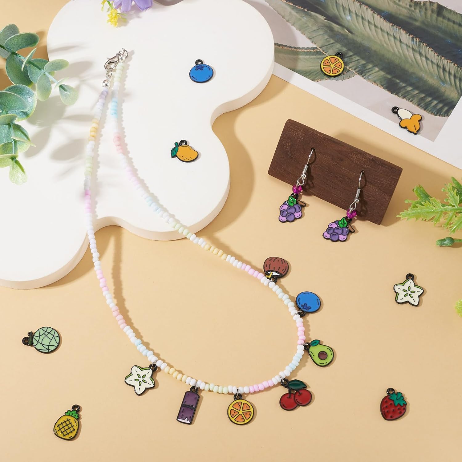 Craftdady Assorted Fruits Charms Enamel Food Pendants Colorful Fruit Dangle Alloy Charms for DIY Necklace Bracelet Earring Jewelry Making - Image 4