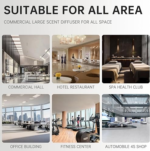 Miniatura 6 de Difusor de aceite sin agua 2025 (8.5 fl oz, 2200 pies cuadrados) - Máquina de aire inteligente con aroma con tecnología de aire frío para