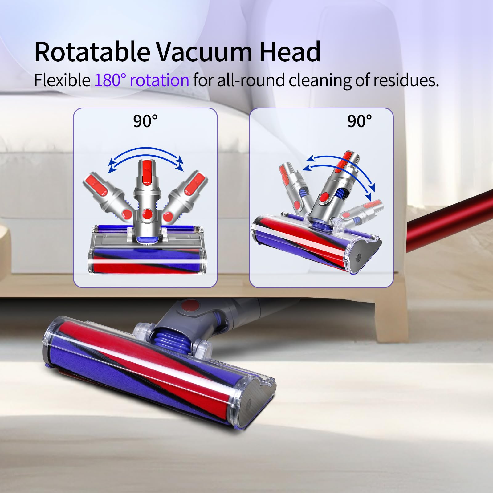 Soft Roller Vacuum Cleaner Head Compatible with Dyson V10,V11,SV12