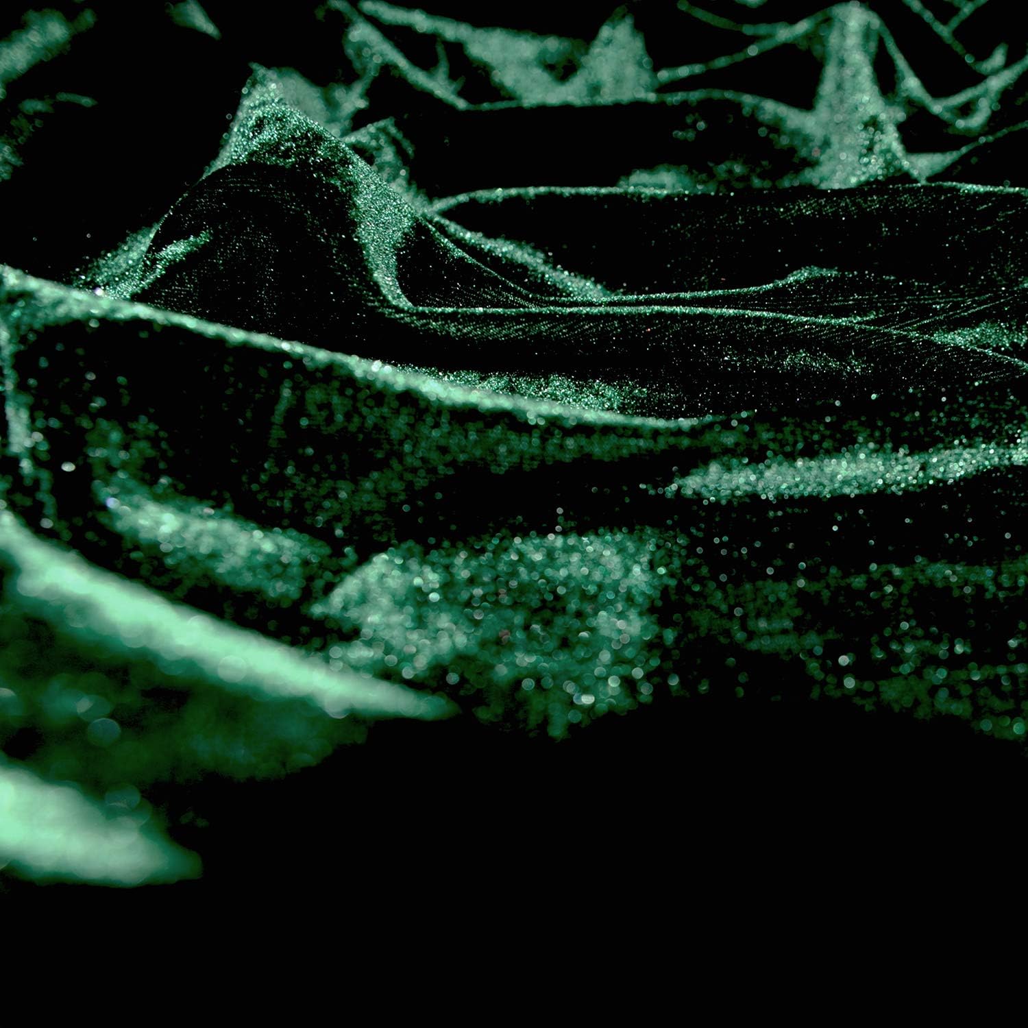 Mirco Velvet Fabric for Costumes and Crafting 61 Inches Width by The Yard Entelare(Black 2Yards)