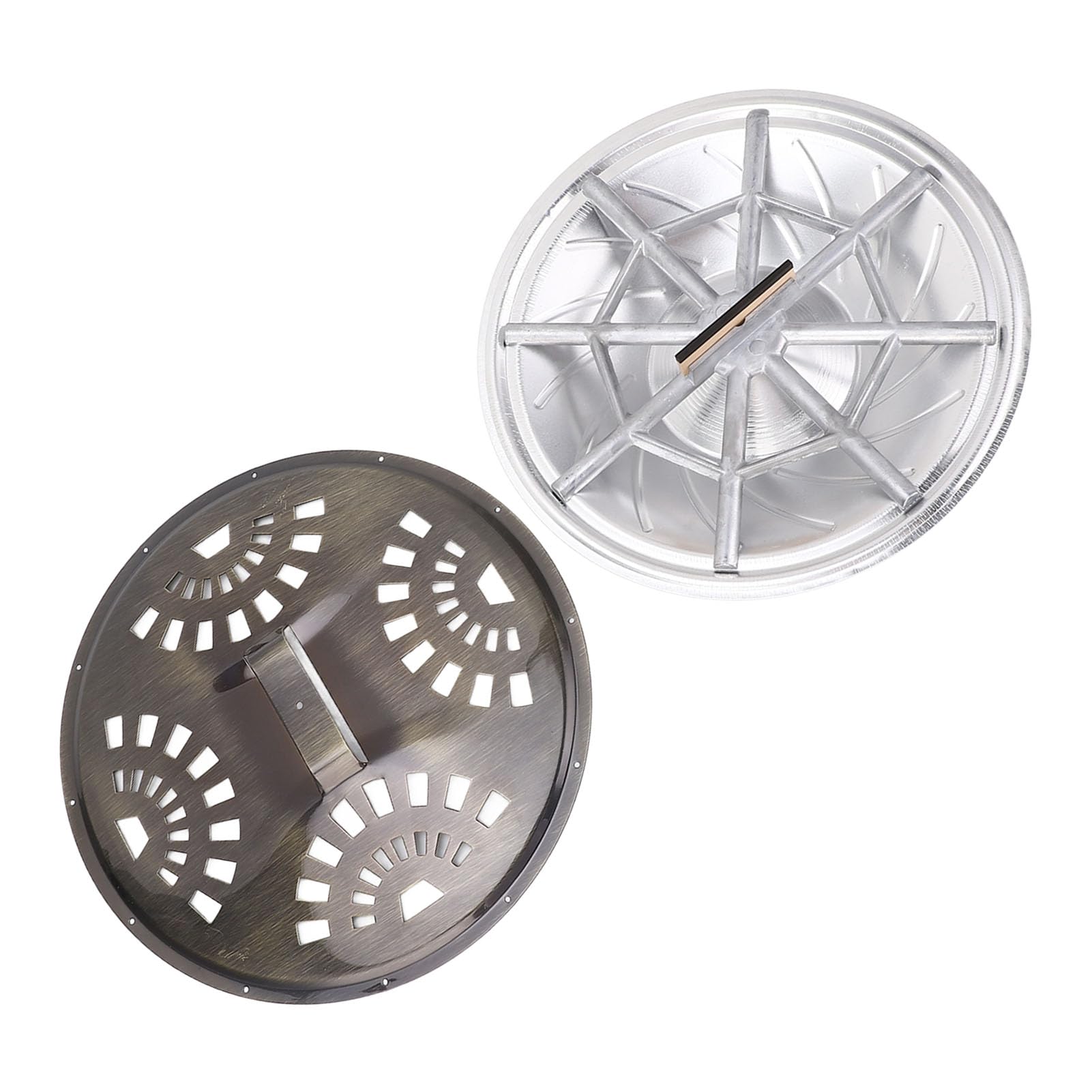 Resonatorgitarren-Teileset – Resonatorkegel aus Bronze, Schalllochsieb, Saitenhalter, Spider-Steg und Buchenholz – Hochwertiges Gitarrenzubehör für verbesserte Klangprojektion