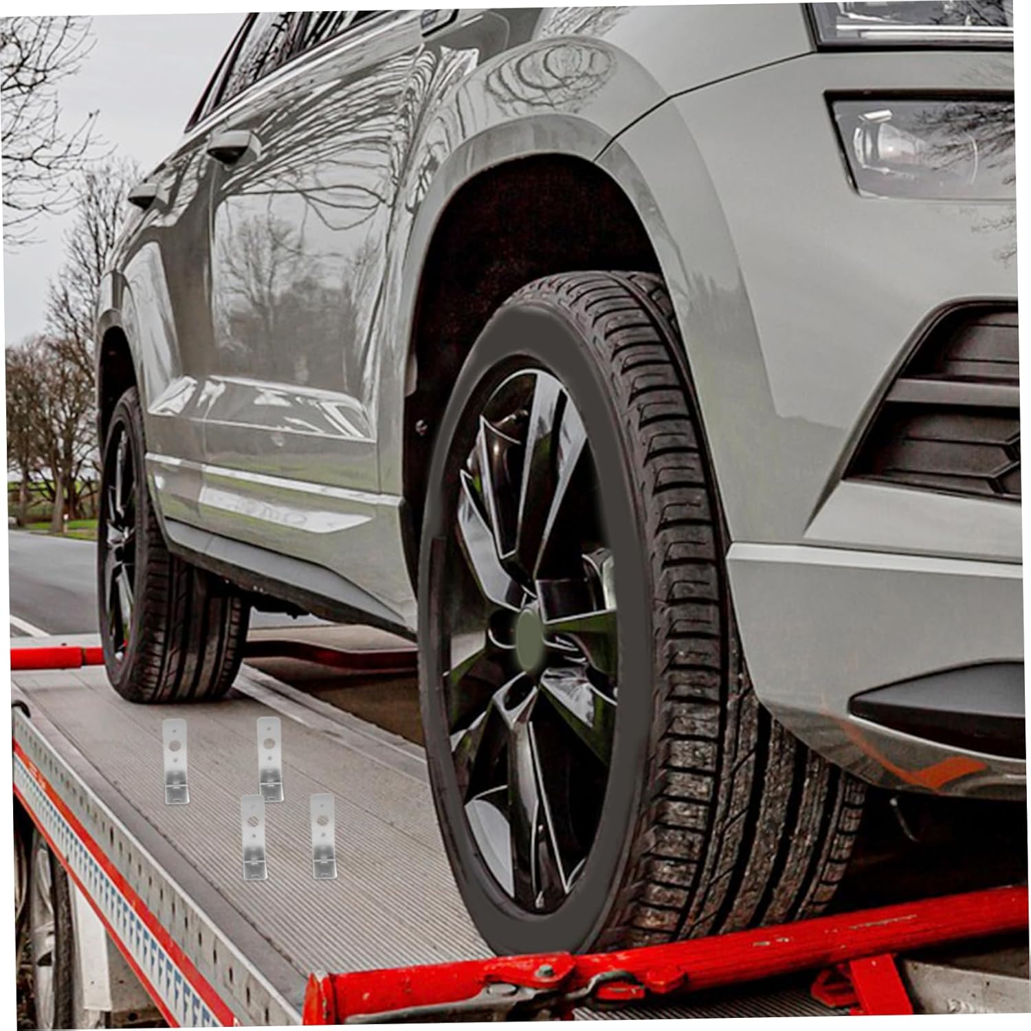 4pcs Shaped Trailer Tail Light Bracket Tail Light Socket for Towing Accessories Boat Trailer Bracket Garage Door Track