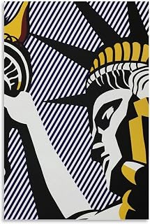 Róy Lichtenstein I Love Liberty Canvas Wall Art Print Poster