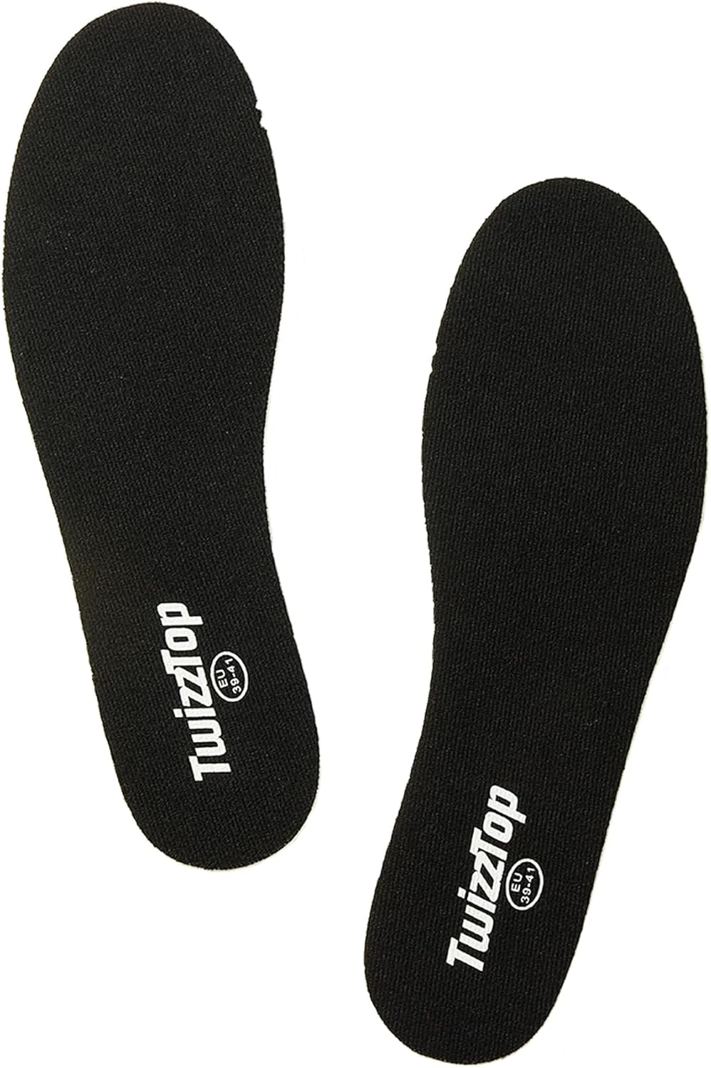 TwizzTop Thin Memory Foam Insoles for Women Men Kids, Cut-to-Size Thin Inserts for Sneakers, Casual Shoes, Work Boots, Walking Shoes, Insole Replacement Kids, Comfortable and Durable Black-28-31