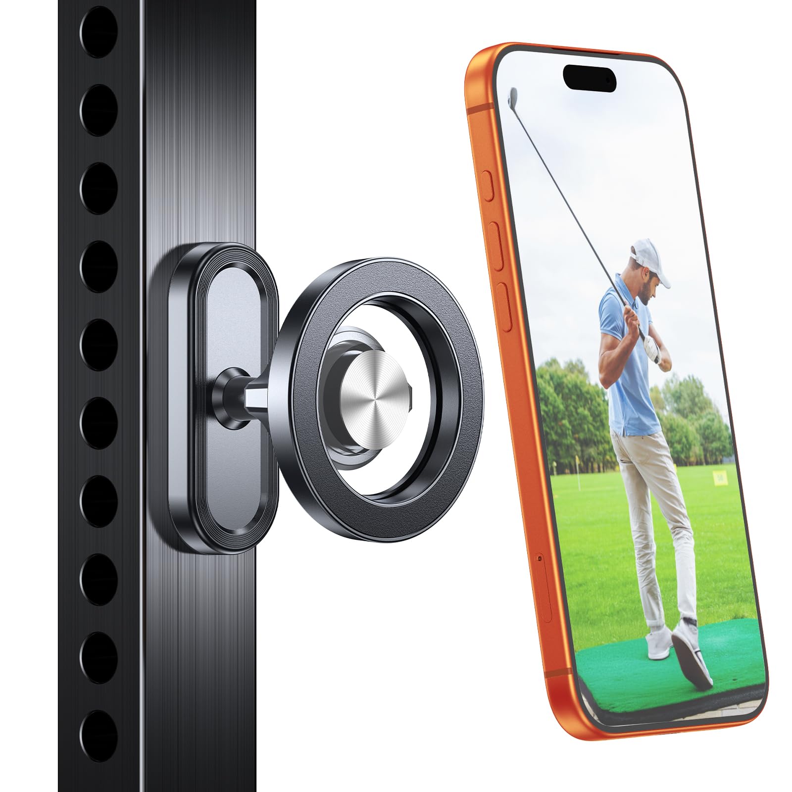 Supporto magnetico per telefono per golf, Supporto Telefono Auto per Magsafe compatibile con iPhone 17 Pro Max Air 16 Plus 15 14 adatto a EZGO, Club Car, Yamaha, accessori per carrello da golf