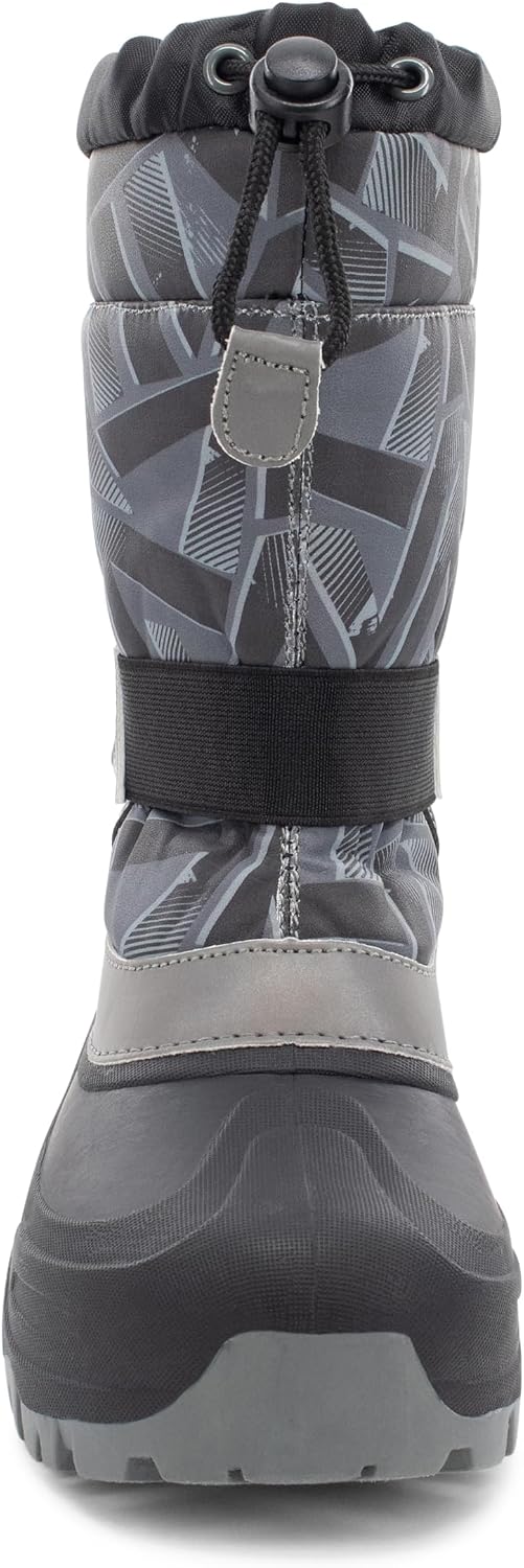Western Chief Kids Blizzard Youth Snow Boots – Waterproof, Insulated, Warm, & Reflective Winter Boots for Girls & Boys – Cold Weather Snow Boots for Kids