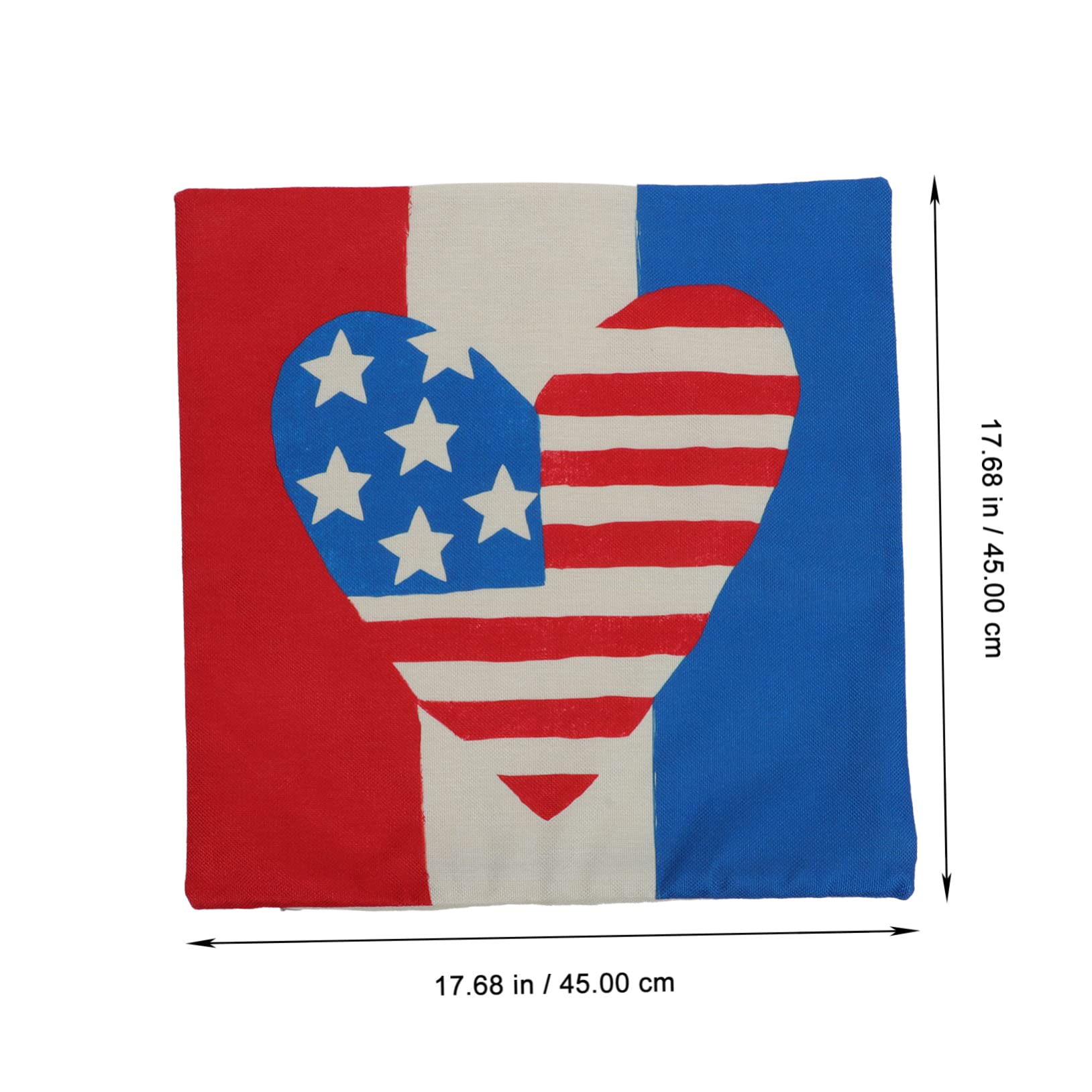 Alipis 4 Ensembles Taie d'oreiller pour Le Jour De L'Indépendance Superbe Taie d'oreiller De Housse De Coussin en Polaire Décoration pour Les Coussins 4 pièces * 4