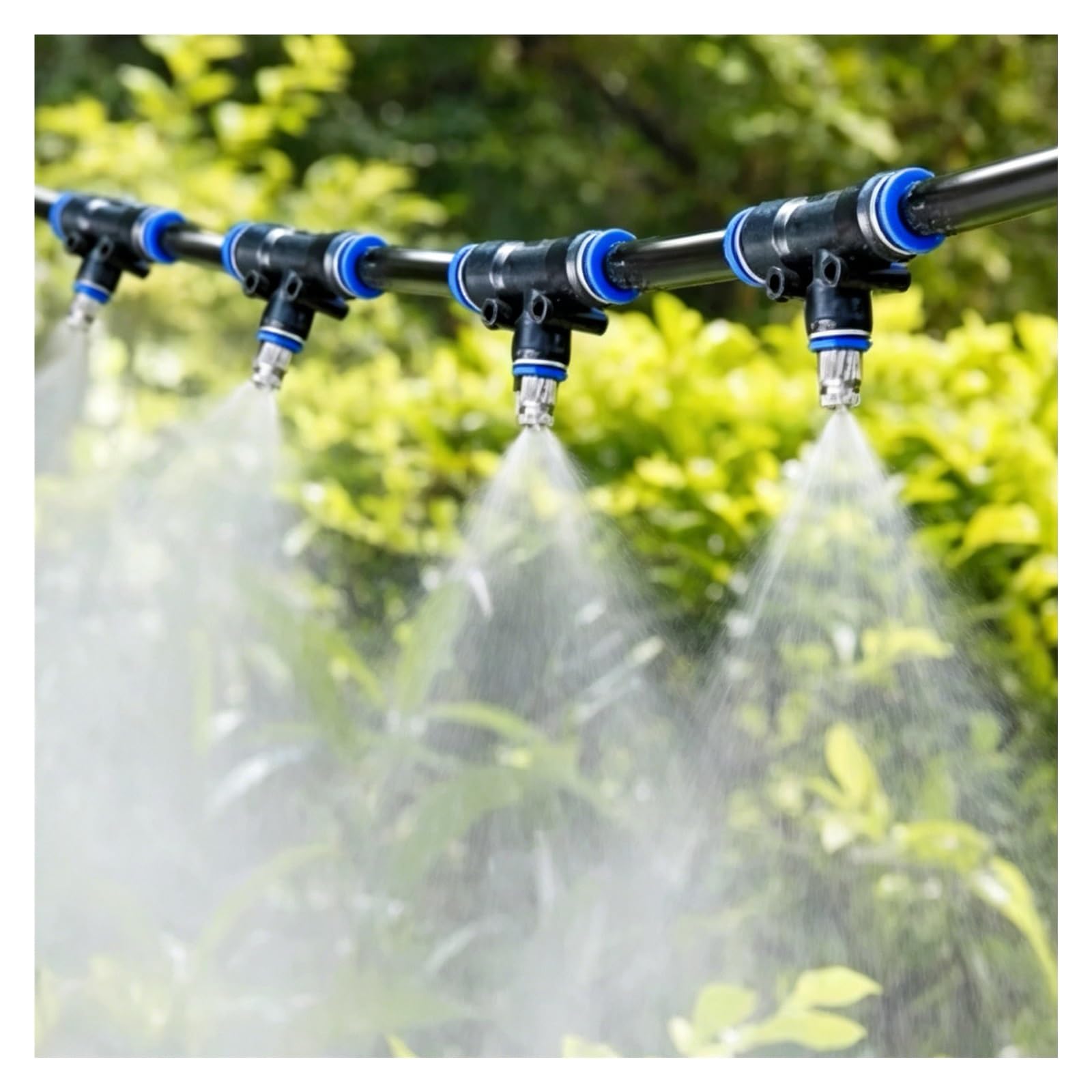 MZZKFC Drip Irrigation Kits for Garden，33-656ft Warehouse Cooling Mist Kit with High-pressure Explosion-proof Pipe，Site Fence Sprinkler for Farm/Chicken Coop(524 9/10 ft(160m))