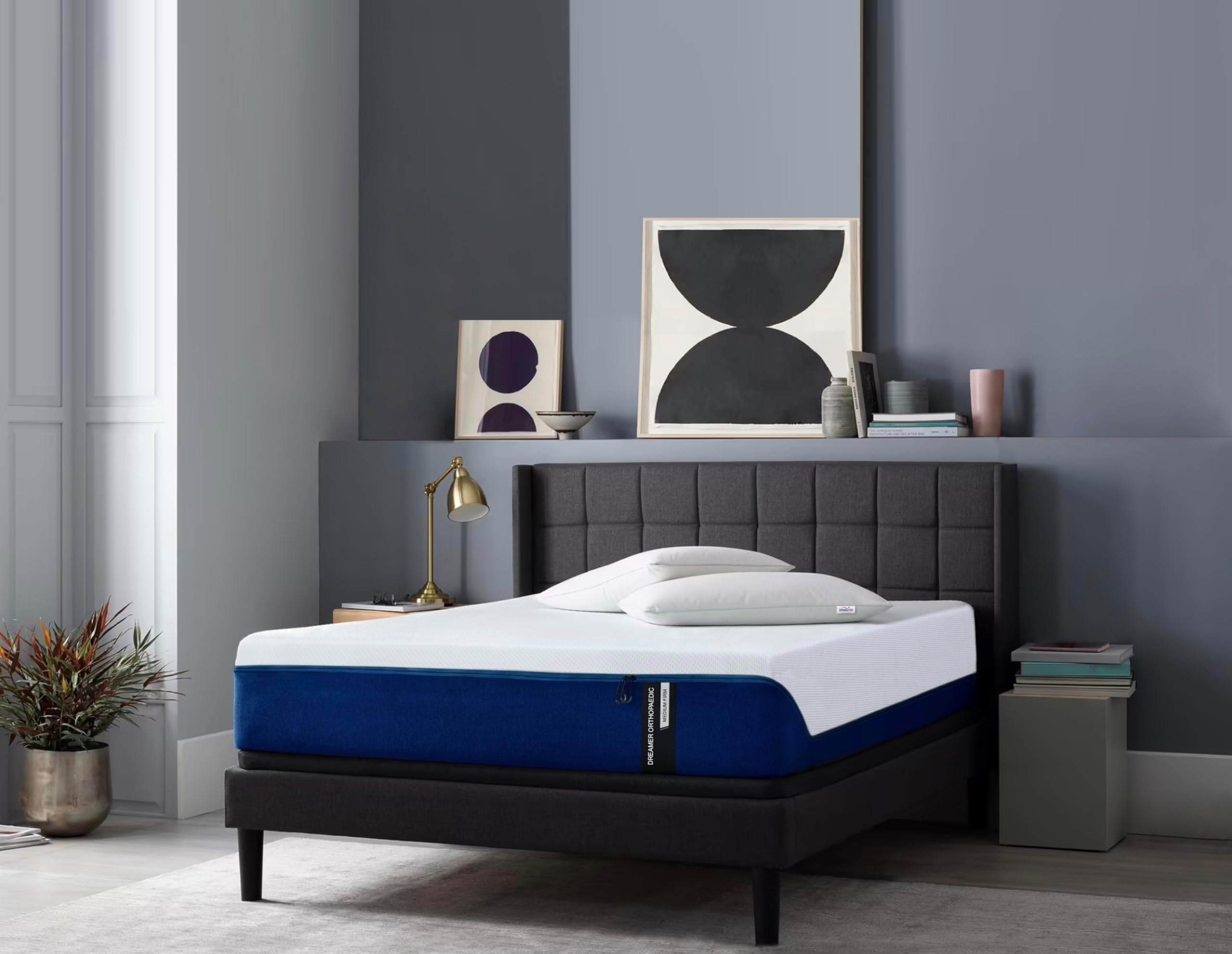 - Dreamer - 3 Layered Medium Firm Orthopedic Mattress | 6 Inches King Size Memory Foam Mattresses | Zero Partner Disturbance Bed Gadda with Breathable Hypoallergenic Fabric | 78x72 Inch