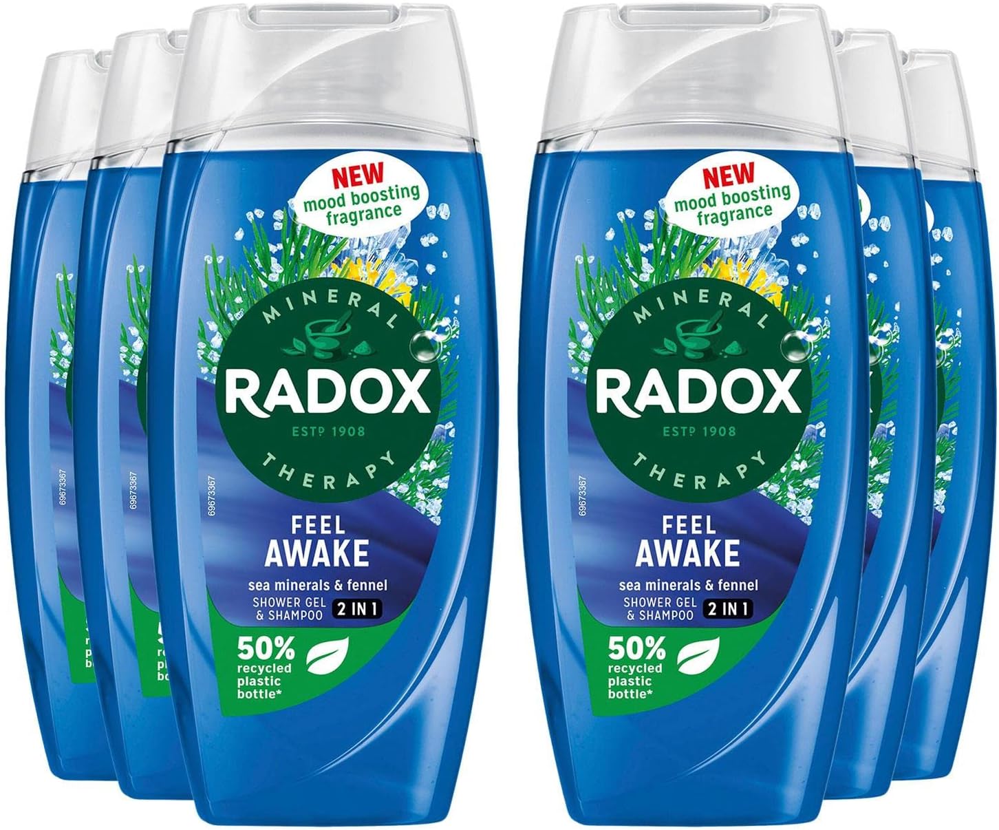 Radox Mineral Therapy Feel Awake Men 2in1 Shower Gel & Shampoo with