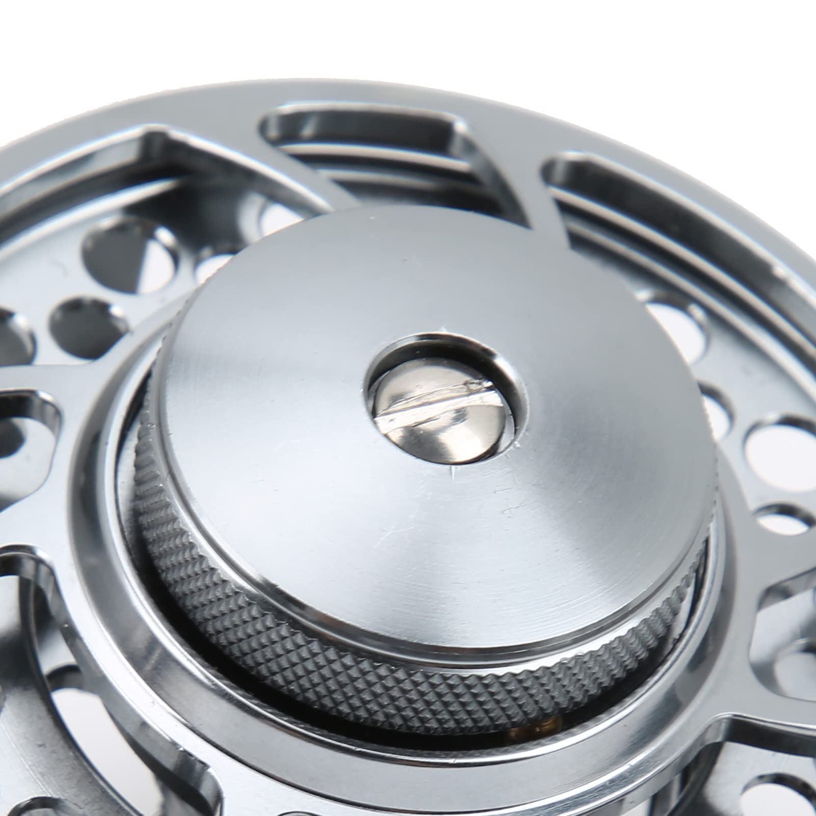 HERCHR Moulinet de Pêche à la Mouche, 3/4 2 1, Roulement à Billes, Rapport de Vitesse 1:1, en Alliage d'Aluminium CNC, Accessoires d'Extérieur pour Eau Douce et Salée