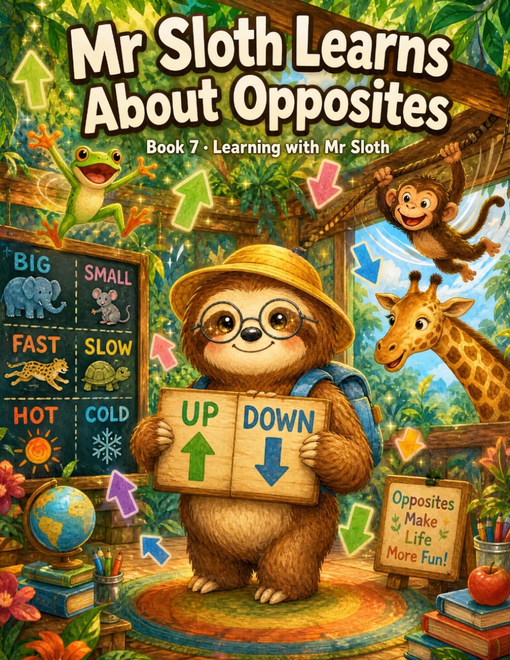 Mr Sloth Learns About Opposites: early learning children books (The World of Mr Sloth™ - Early Learning Children Books)