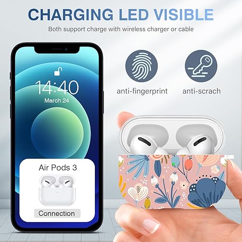 Miniatura 4 de Youtec Funda compatible con Airpods Pro de 2 generación con llaverocordónkit de limpieza, funda para Airpods Pro 2, funda para Airpod Pro de 2