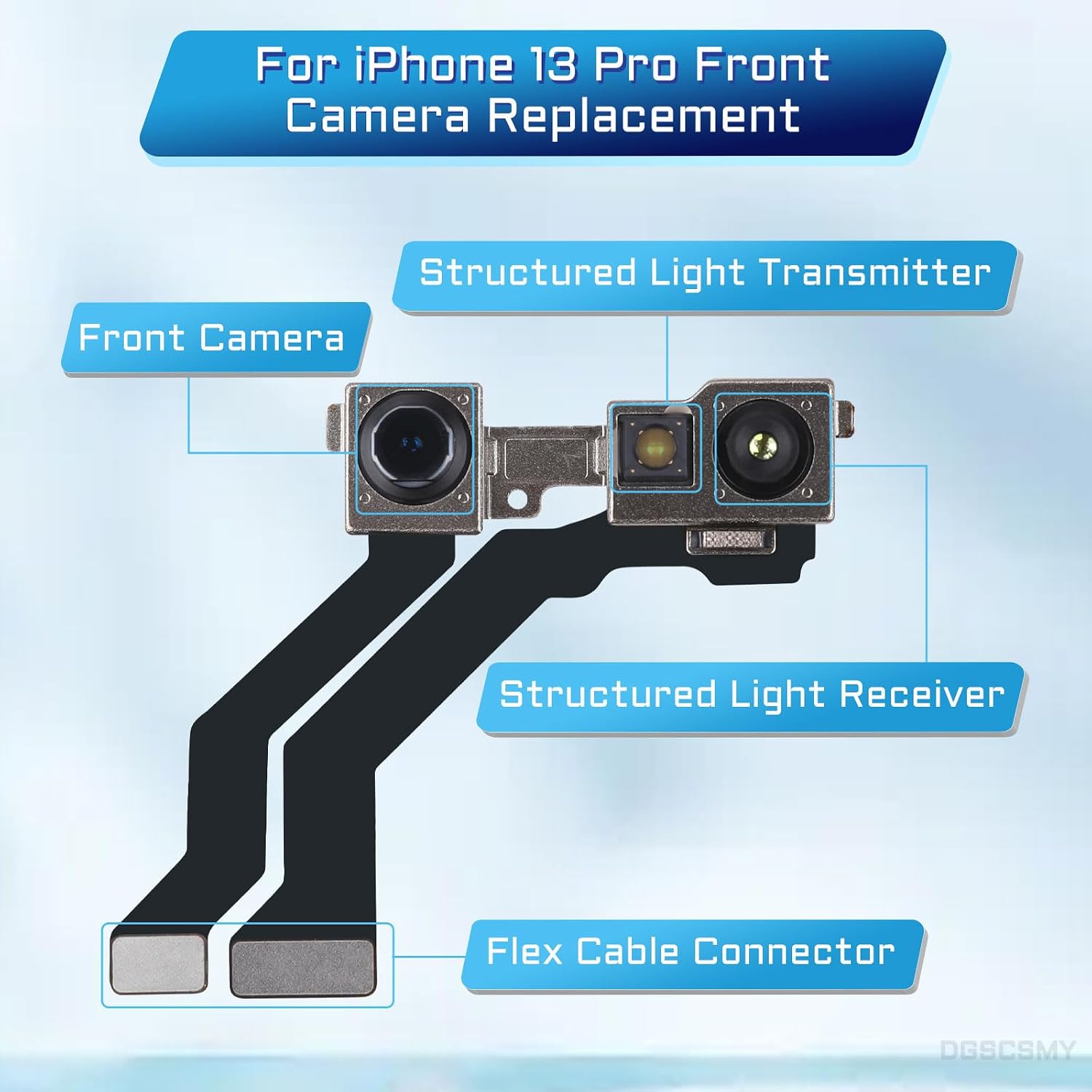 for iPhone 13 Pro Front Facing Camera Replacement OEM 12MP image 2