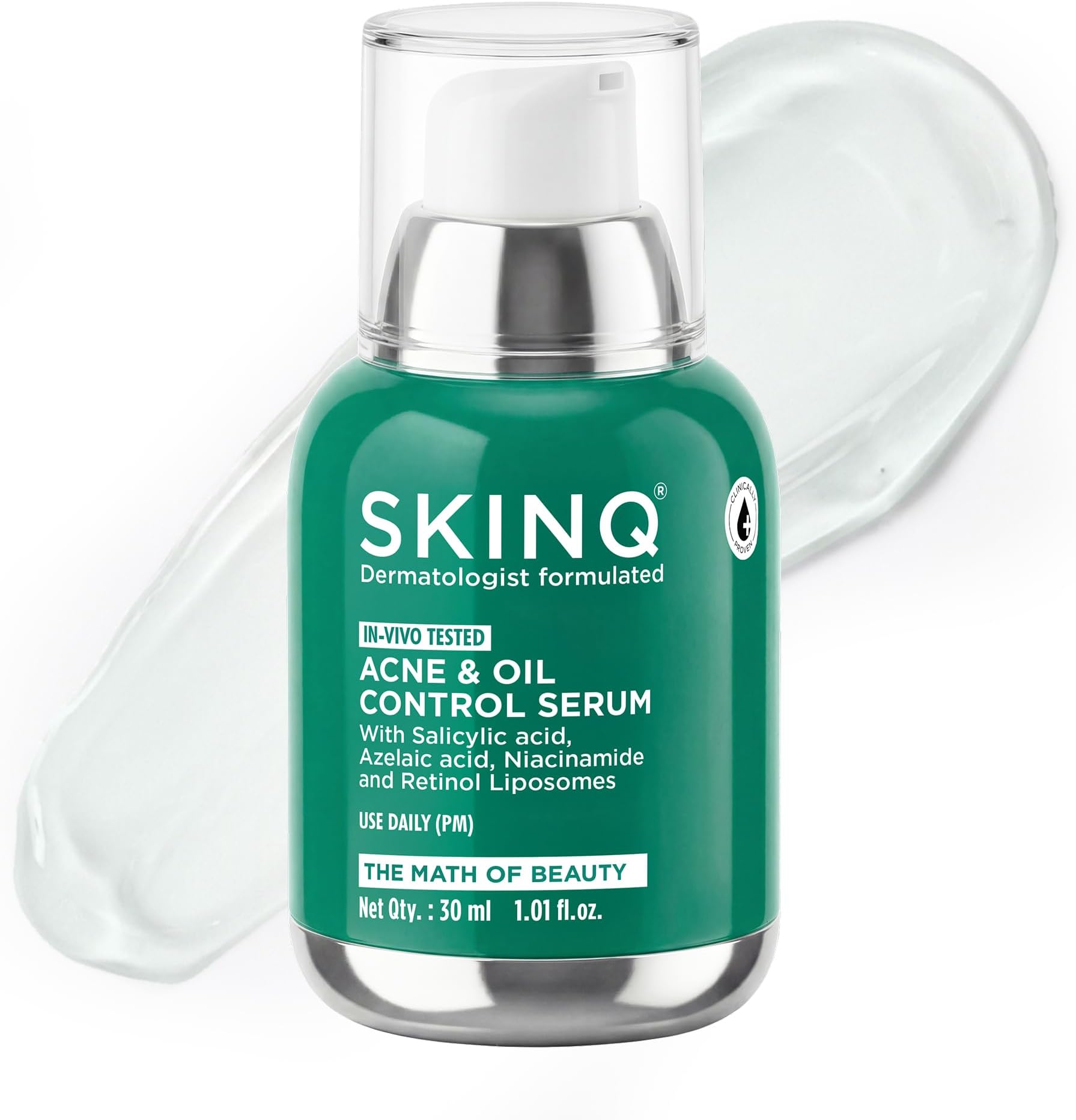 - SKINQ Acne Face Serum with Salicylic, for Breakouts & Open Pores | Fades Acne Marks, Reduces Redness | Won't Clog Pores | With Niacinamide & Azelaic Acid | Oily & Acne-Prone Skin | Made by Dermat | 30ml