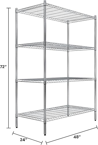 Miniatura 7 de Estantería de caños de 4 niveles con acabado de cromo de Quantum Storage Systems Cromado 1