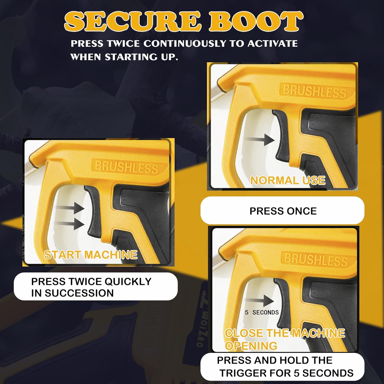 Electric Pruning Shears Cordless Compatible with DeWalt 20v Battery,2 Inch Brushless tree trimmer,Garden Pruners Tool with LCD Display & SK5 Blades(Tool Only,No Battery)001