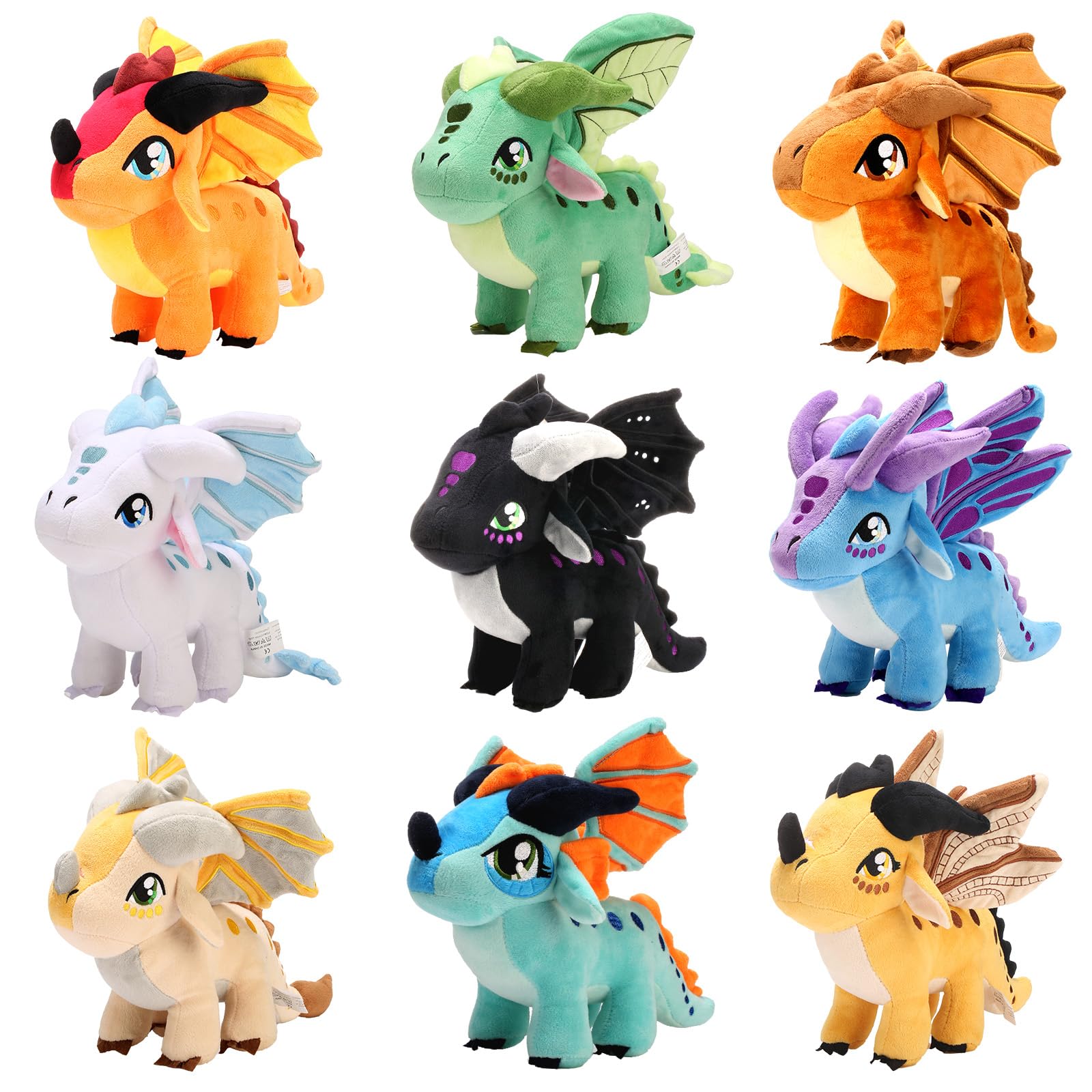 Flügel, Drache Plüsch, Flügel, Drache, Plüschkissen, Spielzeug – Kawaii Pterosaurier-Plüsch, weicher fliegender Drache, Umarmungskissen für Kinder, Jungen, Mädchen (Kaffee)