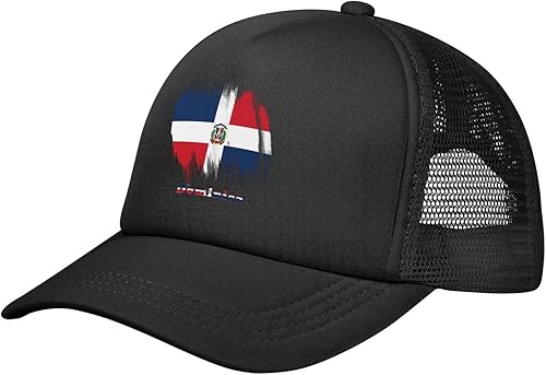 Gorra de béisbol de malla para papá, gorra de camionero ajustable, unisex, color negro