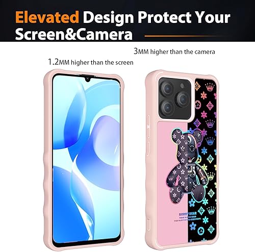 Miniatura 10 de Funda para Galaxy A14 5G, Pinwheel Plus 3, compatible con Samsung Galaxy A14 5G, con protector de pantalla, policarbonato duro + silicona suave,