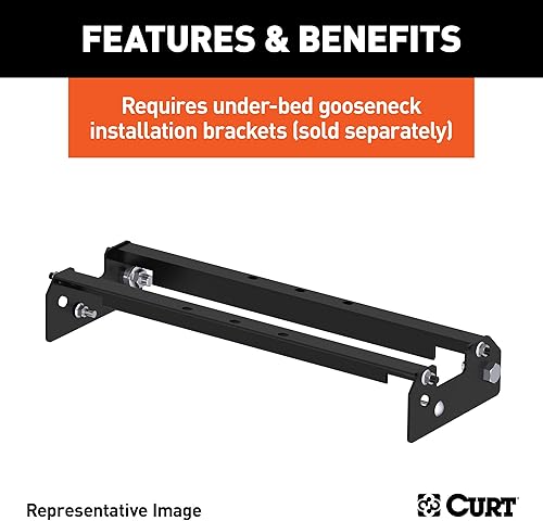 Miniatura 7 de CURT 61052 enganche de cuello de ganso con bola plegable de sobremesa