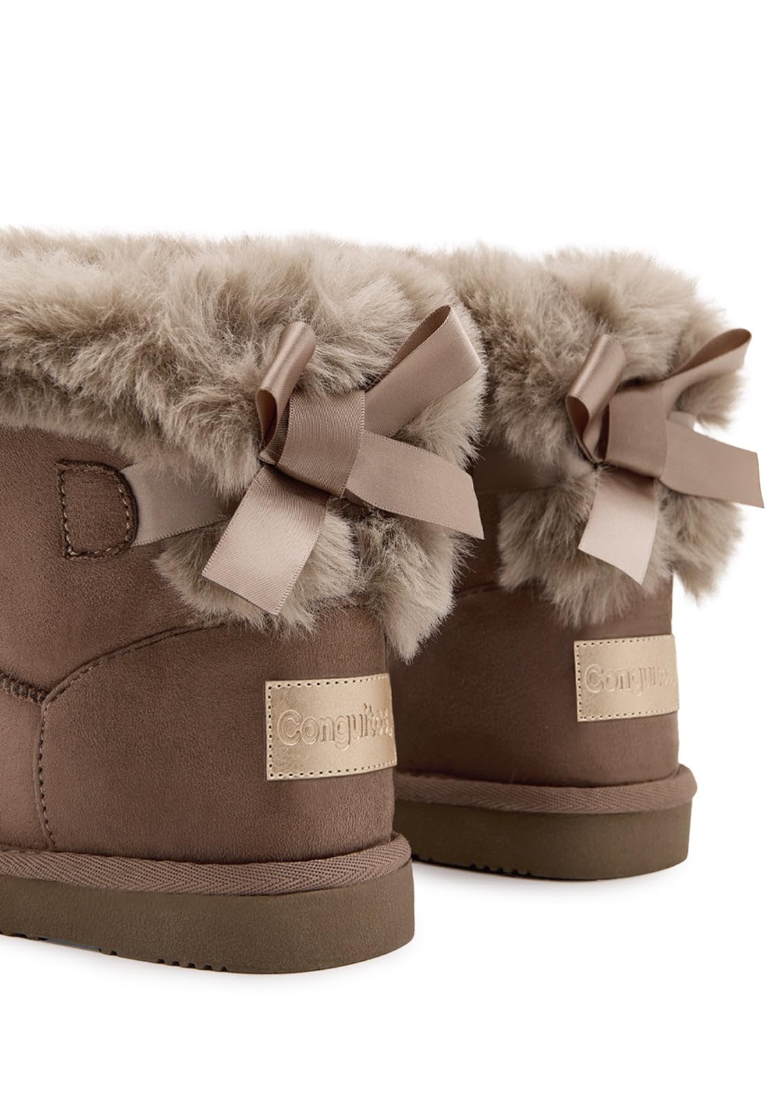 Conguitos - Botas australianas para niña de invierno con pelo interior cálido y suave. Botines cómodos fáciles de poner, forrados para el frío, ideales para uso diario