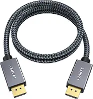 IVANKY Cabo DisplayPort 3FT/1M, cabo DP curto para DP, [4K @60Hz, 2K @165Hz, 2K @144Hz] Cabo DisplayPort de alta velocidade para DisplayPor1.2, compatível com monitor de jogos, placa gráfica, PC