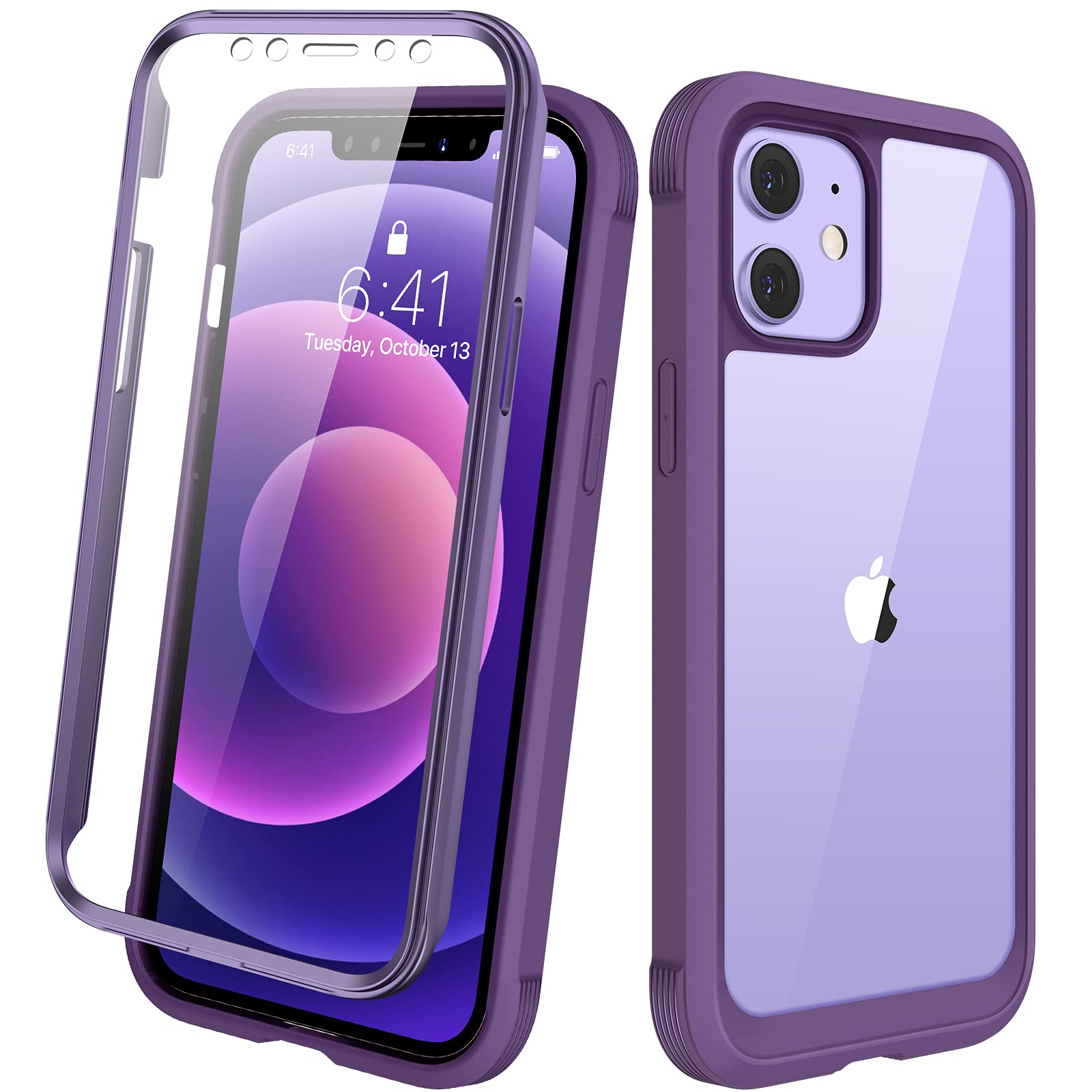 STILGUT Bumper Protettivo Per IPhone 12 Mini - Cover Trasparente Antiurto TPU/PC Con Angoli Rinforzati