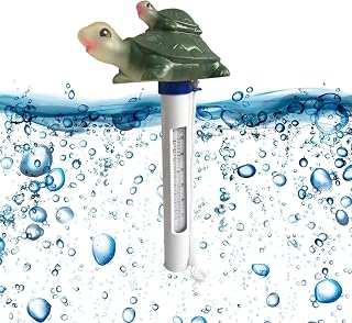 Floating Pool Thermometer, Swimming Pool Thermometer, Floating Water Thermometer, Turtle Water Thermometer for Hot Tubs Ponds Tub Pool