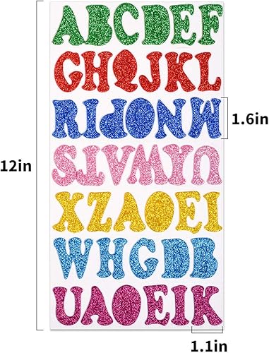 Vista 17 de 10 hojas de letras de números de material PU, autoadhesivas, para planificar la vida diaria, diarios de viñetas, álbumes de recortes, calendarios