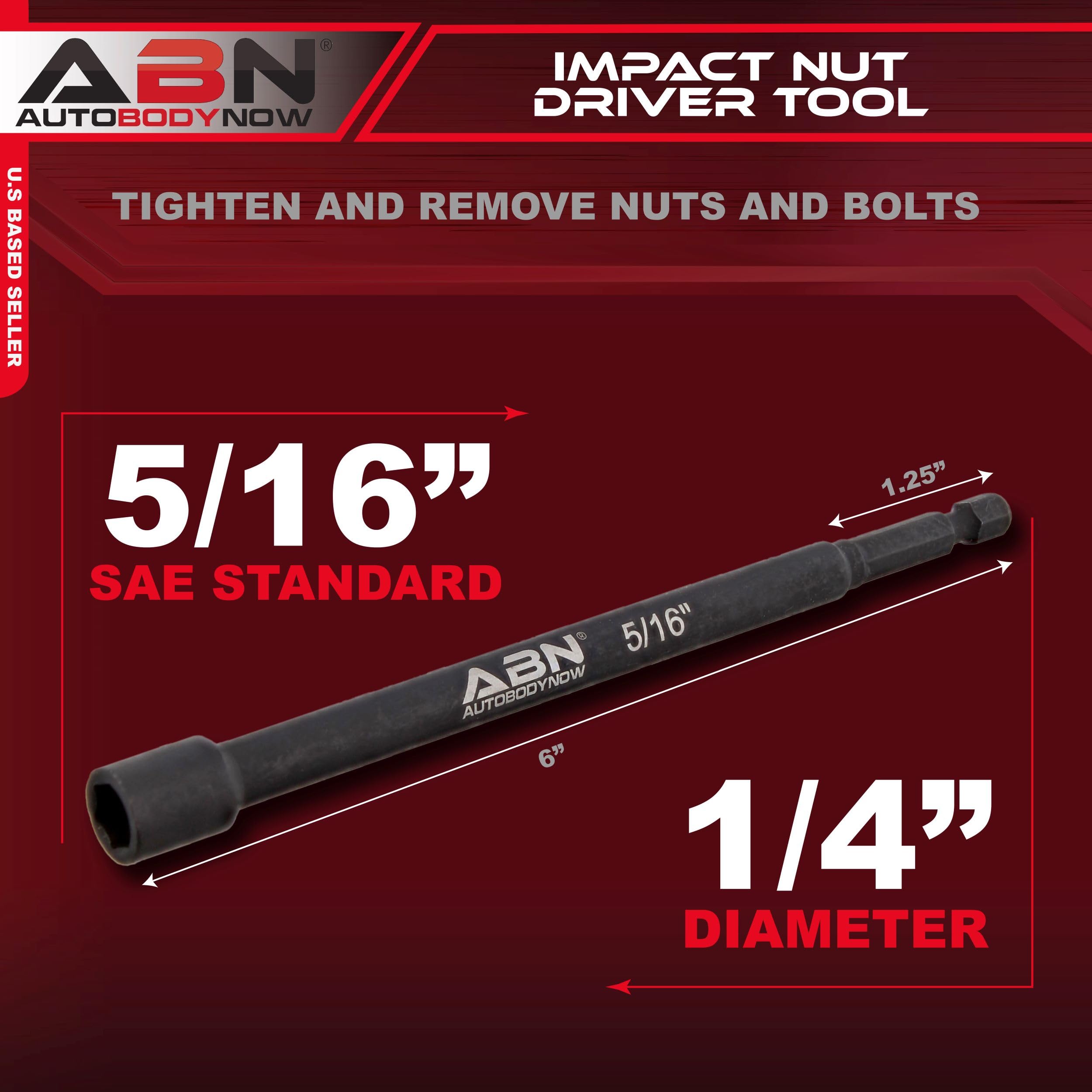 Amazon.com: ABN 5/16 IN Impact Nut Driver Tool - SAE 6 IN Long