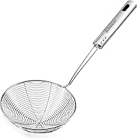 Vista 11 de Anaeat Cuchara Espumadora de Grasa de Acero Inoxidable de 4.7" - Espumadora Profesional de Malla Fina para Cocina y Espumadora de Olla Caliente