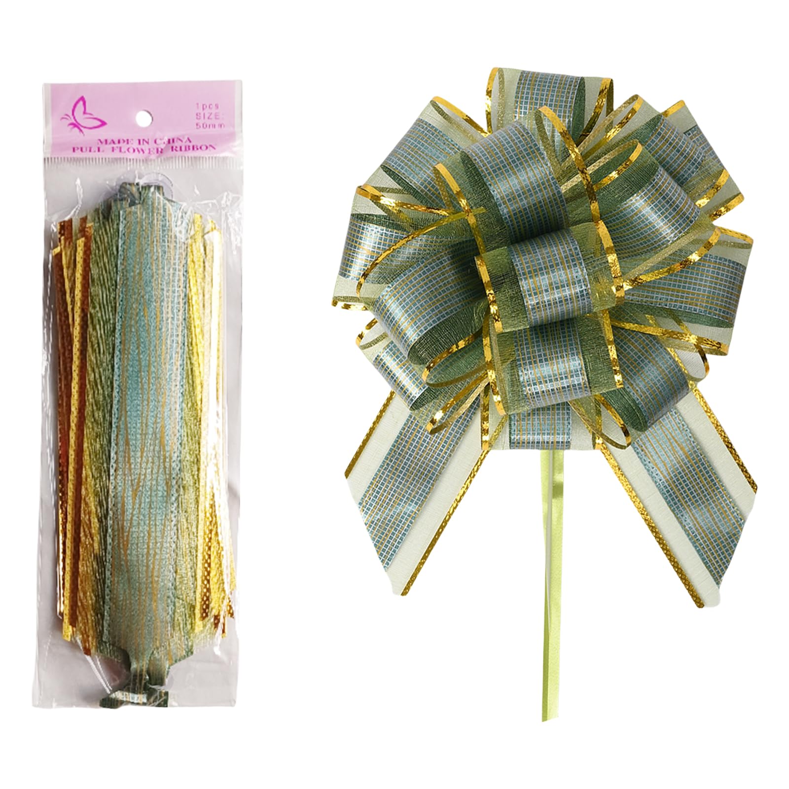 Tsophreniq 20Pieces Large Pull Bows Gift Bows Present Wrapping Pull with Ribbon for Wedding Party Decorations Gift Basket Large