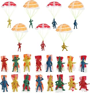 Manmel 40PCS Parachute Toys for Kids 3-9, Mini Paratroopers Army Flying Outdoor Toys, Toddlers Boys Girls Party Favors Goodie Bag Stuffers