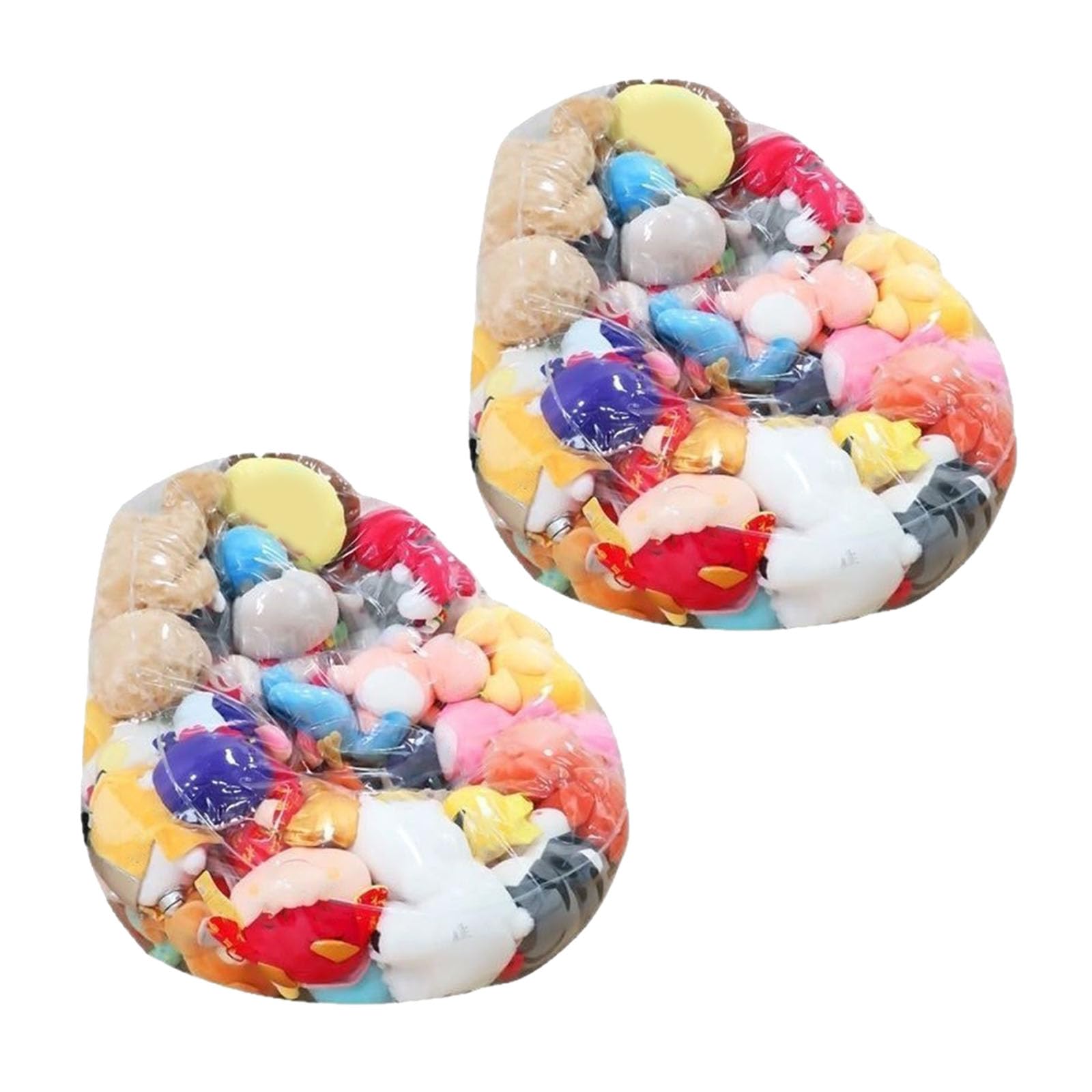 Pouf de rangement peluches transparent PVC contre le désordre