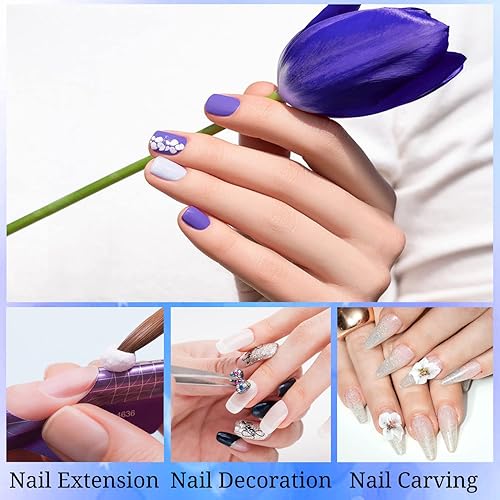 Miniatura 3 de NAUXIU Juego de polvos acrílicos de 24 colores, polvo de uñas acrílico para uñas en polvo acrílico, diseño de arte, regalos de Navidad para mujeres