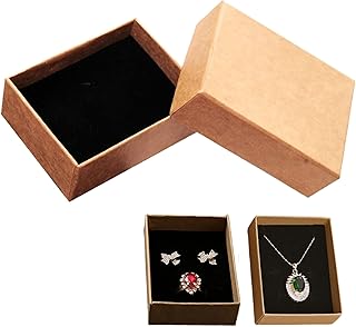 East Leaf ギフトボックス ラッピング 紙箱 指輪 イヤリング アクセサリー プレゼント 箱 無地 (7x9x3cm 12個)